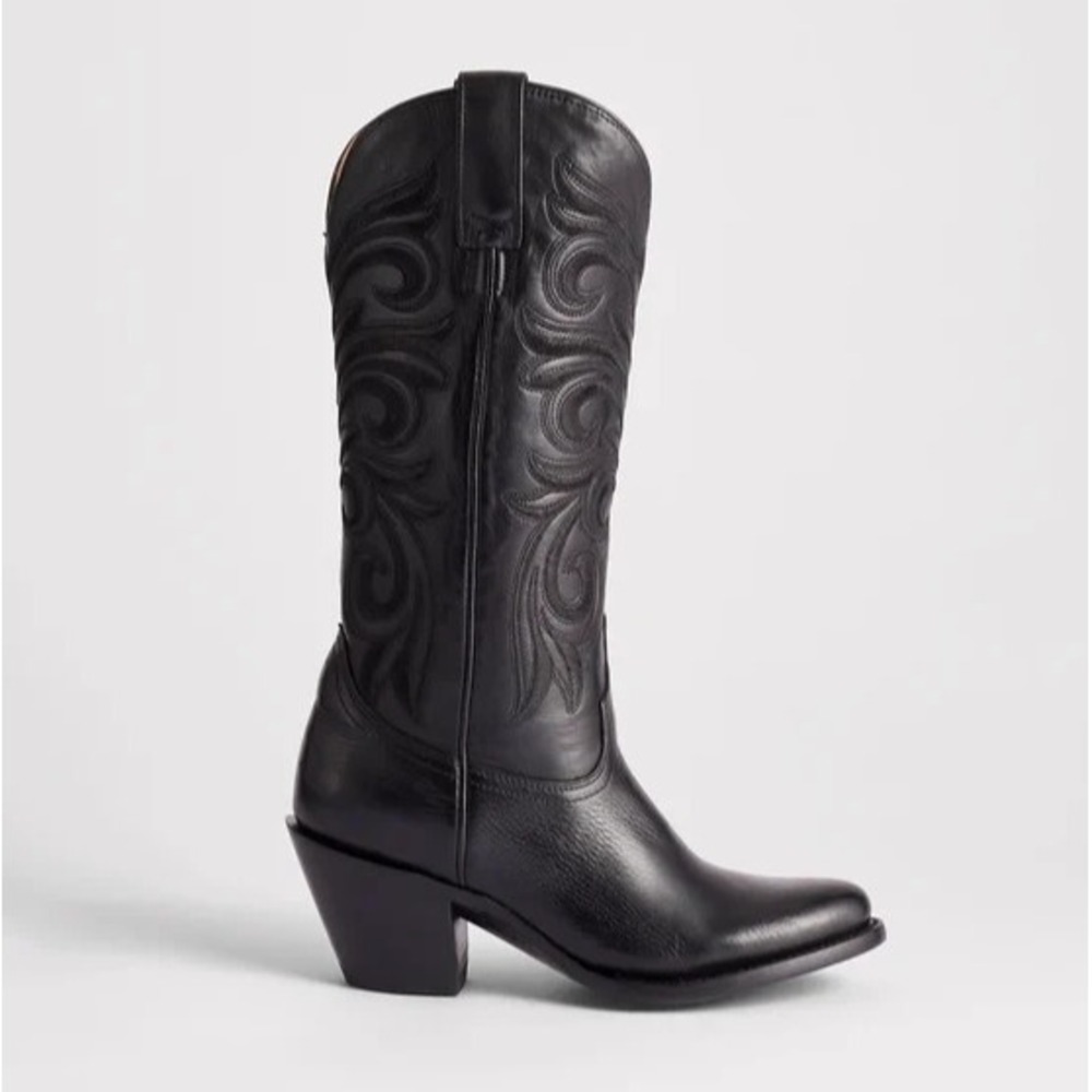 Lucchese® (Women's 8.5 B) Laurelie 13" Western Boot in Black - $495